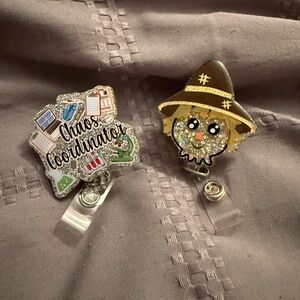 Charming Scarecrow and Chaos Coordinator Badge Holders